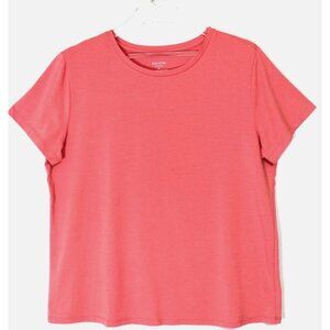 State Of Day Intimates Ss Jersey Sleep Top Size 2X Sea Coral NWT